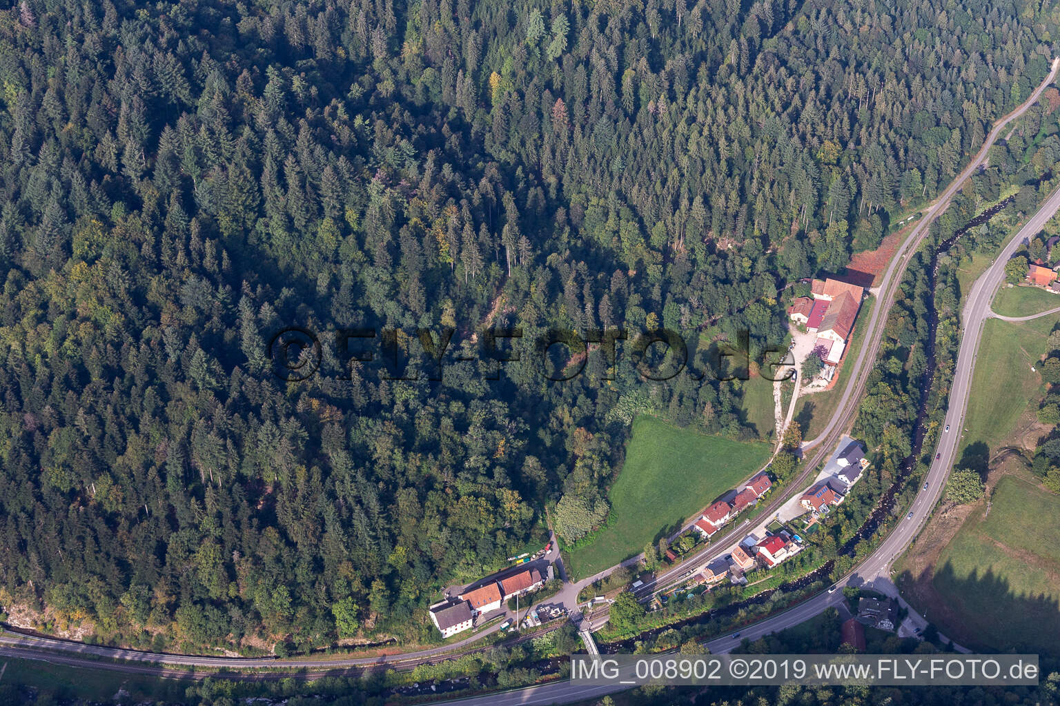 Vue aérienne de Huber à Lautenbach dans le département Bade-Wurtemberg, Allemagne