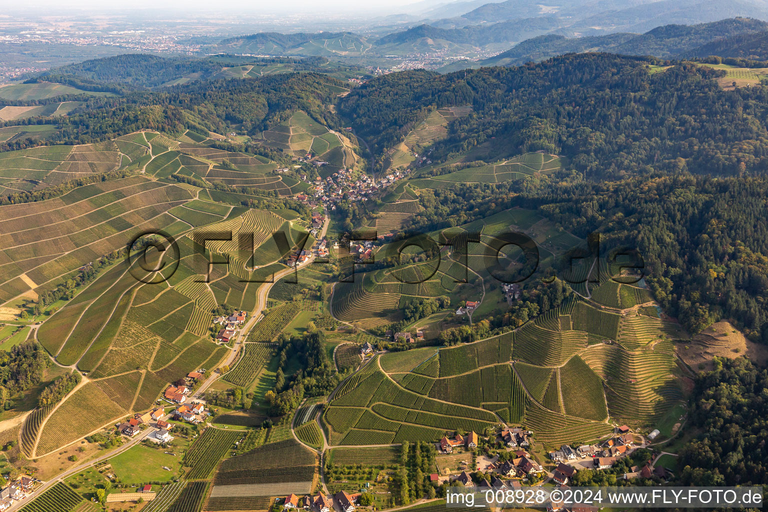 Vue aérienne de Quartier Ringelbach in Oberkirch dans le département Bade-Wurtemberg, Allemagne