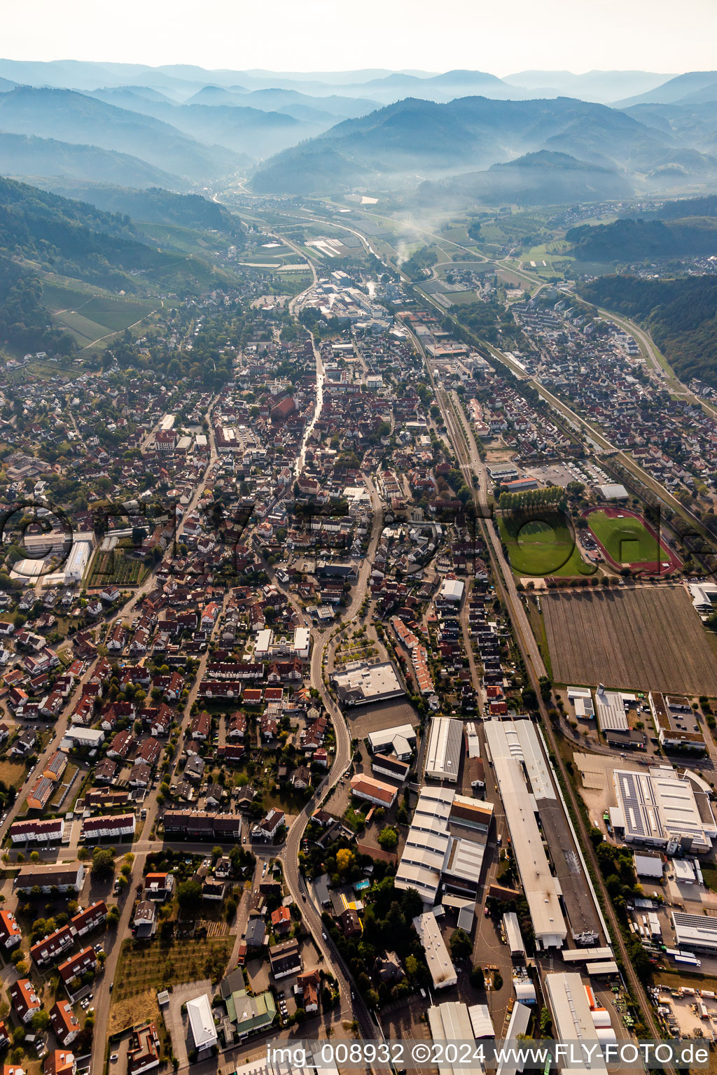 Vue aérienne de Quartier Butschbach in Oberkirch dans le département Bade-Wurtemberg, Allemagne