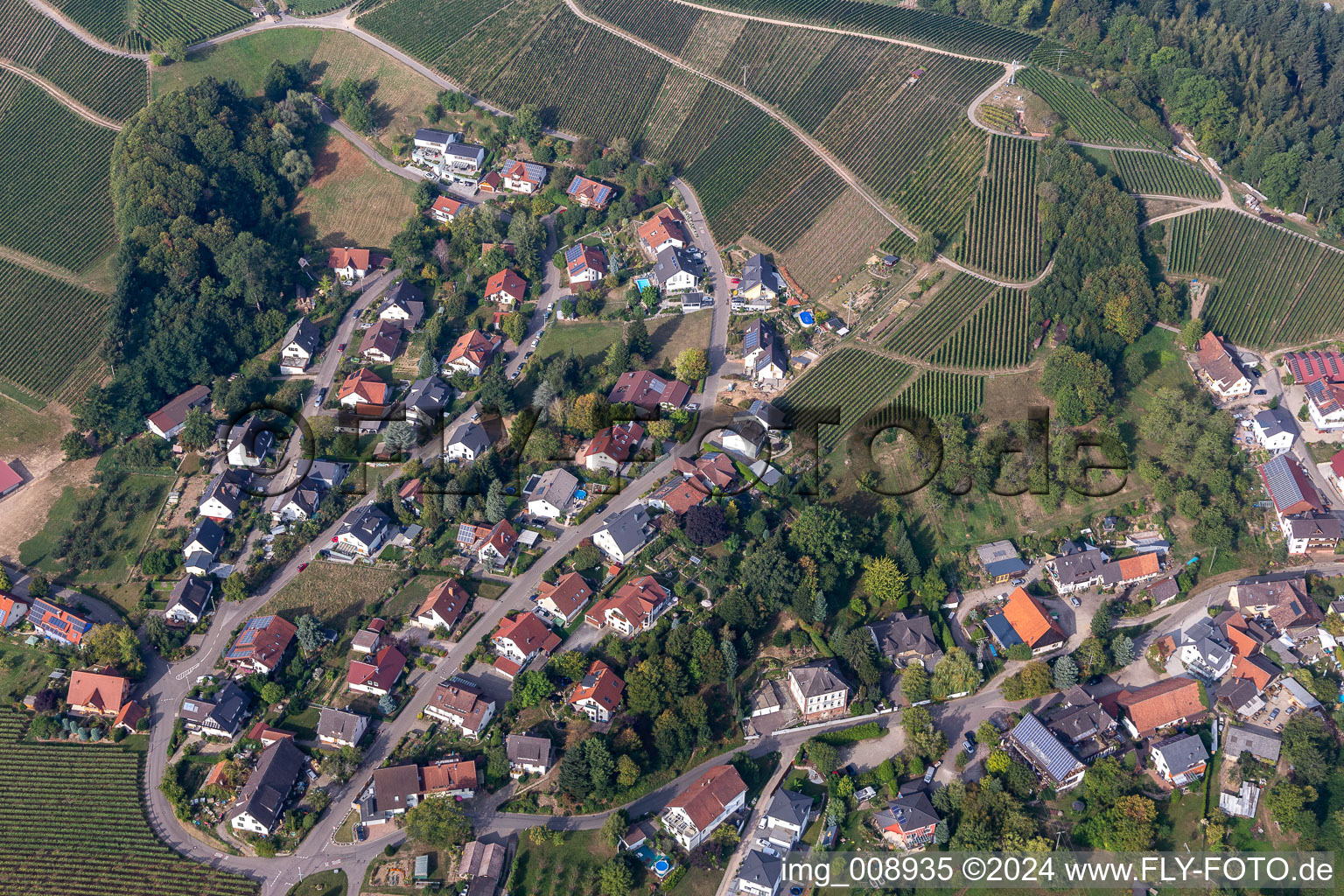 Vue aérienne de Quartier Maisenbühl in Oberkirch dans le département Bade-Wurtemberg, Allemagne