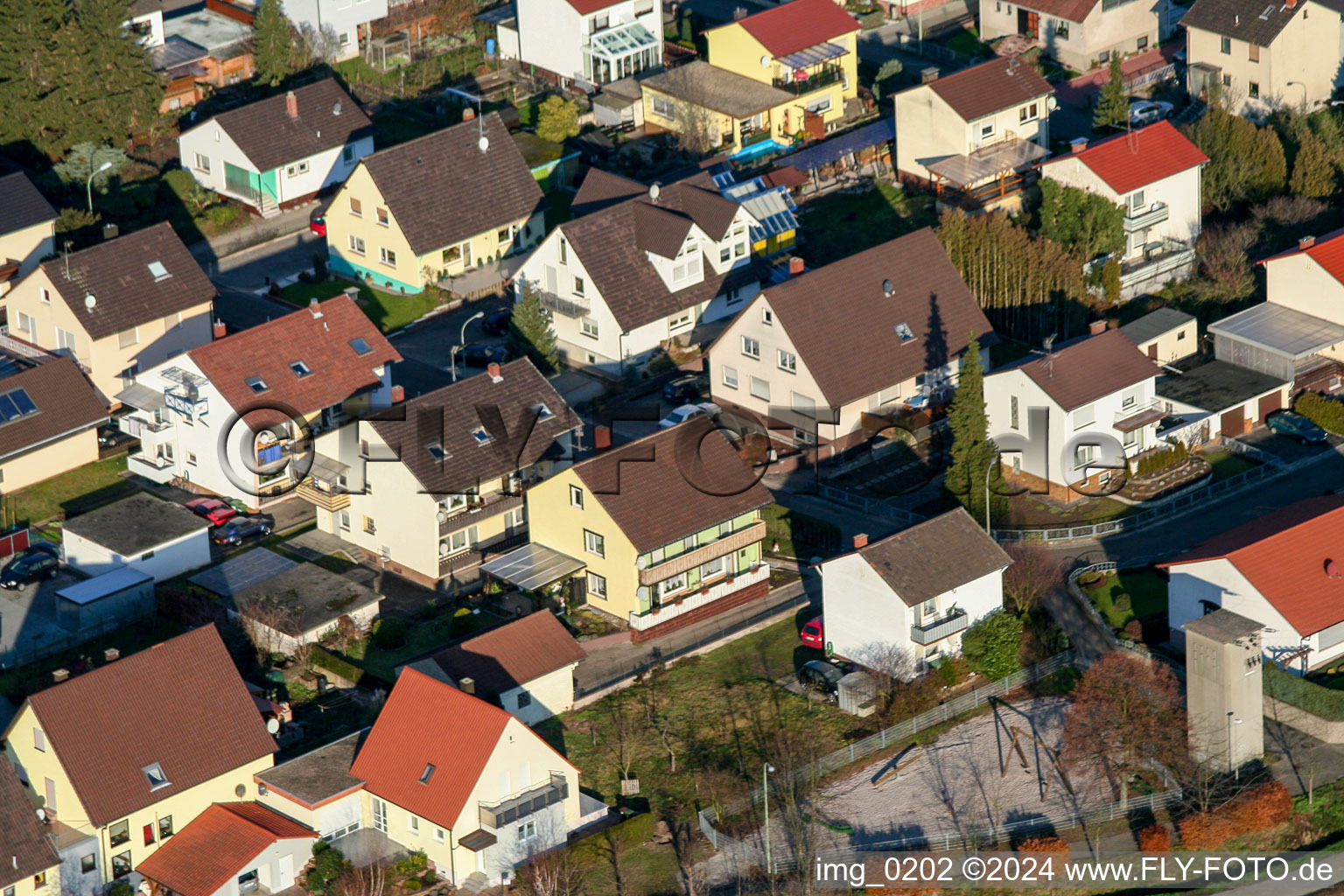 Photographie aérienne de Hatzenbühl dans le département Rhénanie-Palatinat, Allemagne