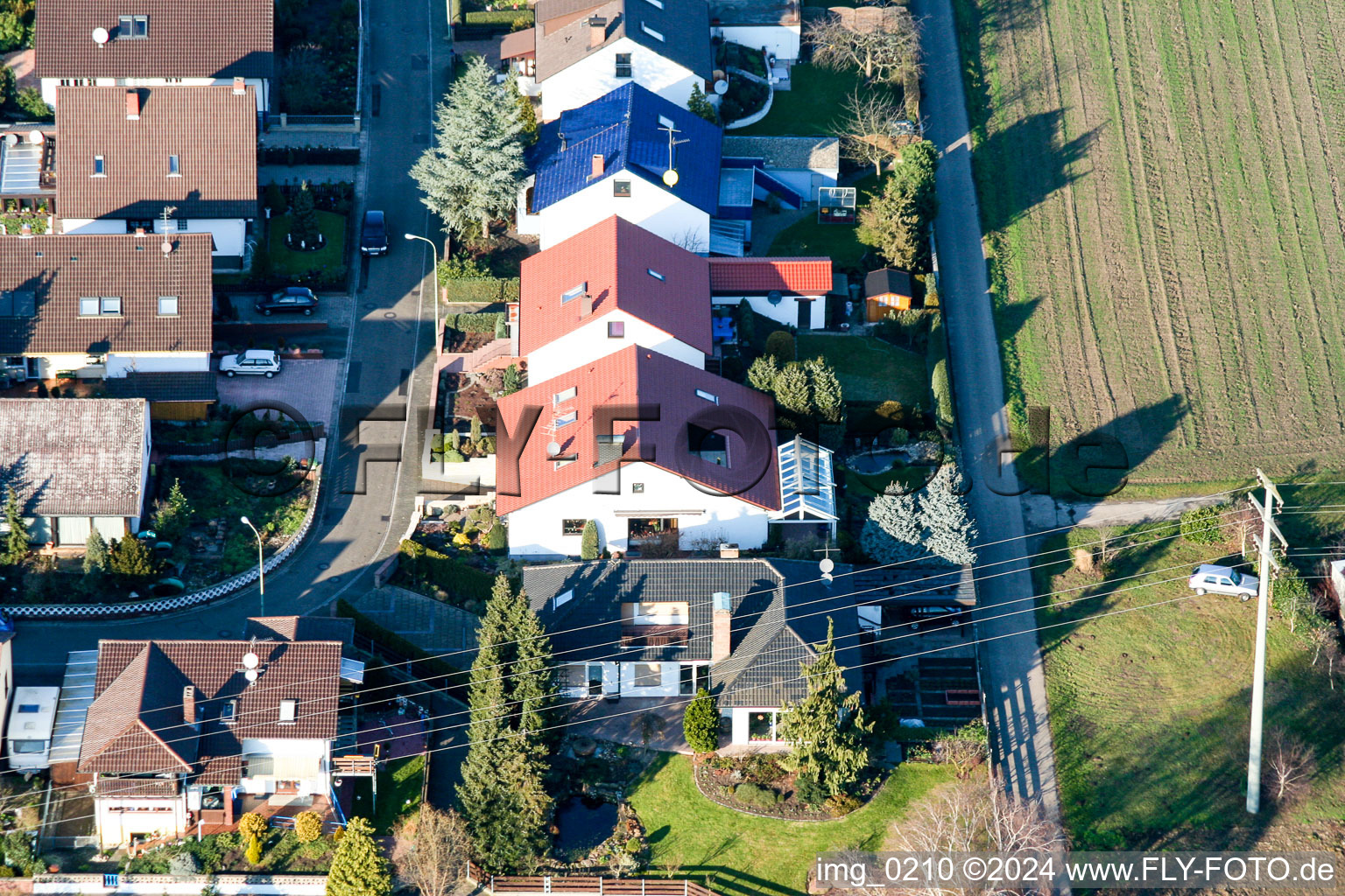 Hatzenbühl dans le département Rhénanie-Palatinat, Allemagne hors des airs