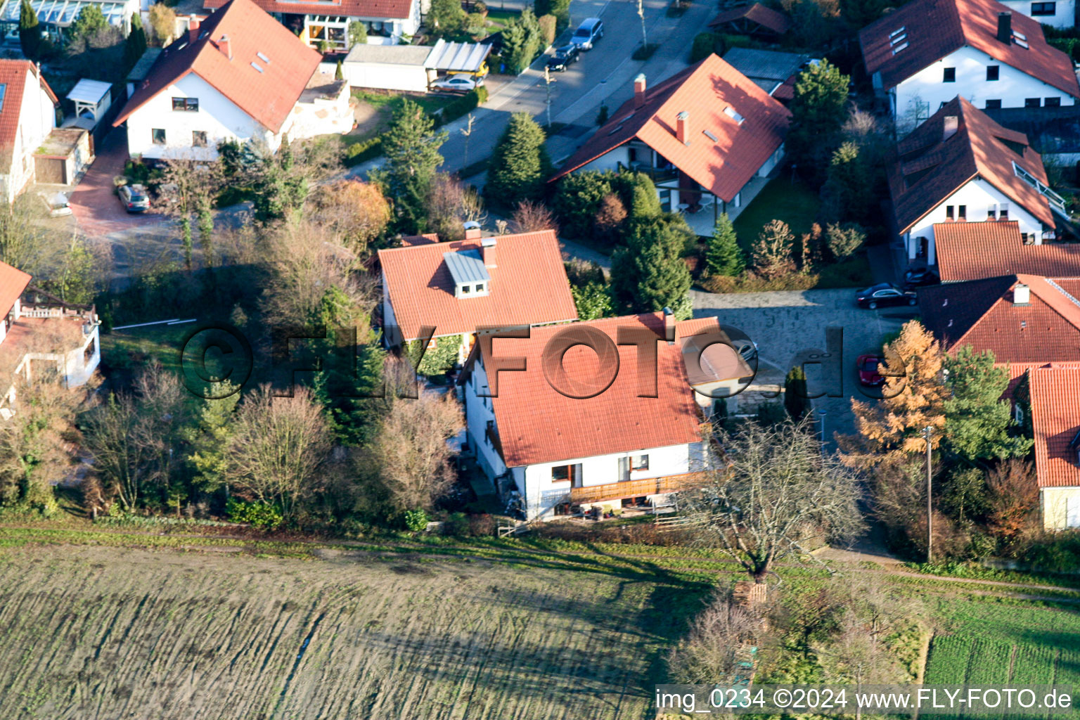 Vue aérienne de Nouvelle zone de développement au Tongruben à Rheinzabern dans le département Rhénanie-Palatinat, Allemagne