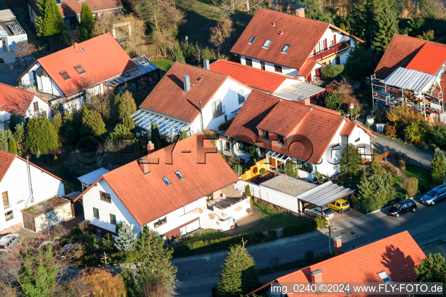 Nouvelle zone de développement au Tongruben à Rheinzabern dans le département Rhénanie-Palatinat, Allemagne hors des airs