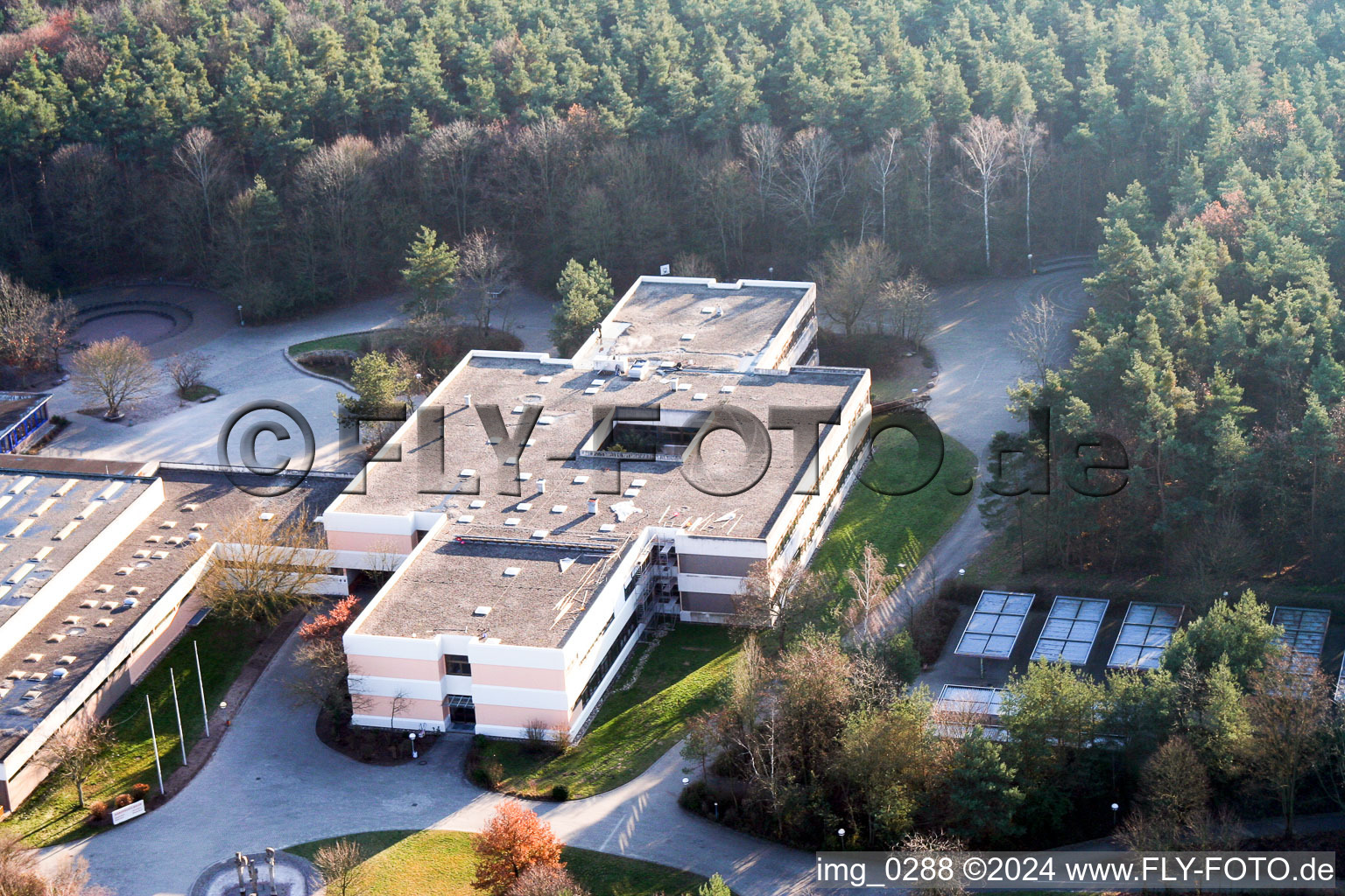 Photographie aérienne de École des bains romains à Rheinzabern dans le département Rhénanie-Palatinat, Allemagne