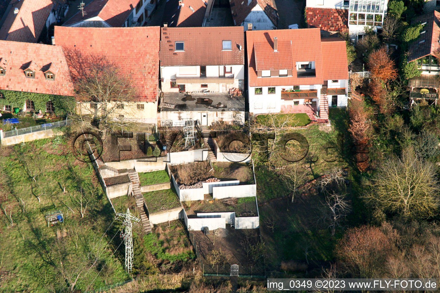 Photographie aérienne de Ludwigstr. à Jockgrim dans le département Rhénanie-Palatinat, Allemagne