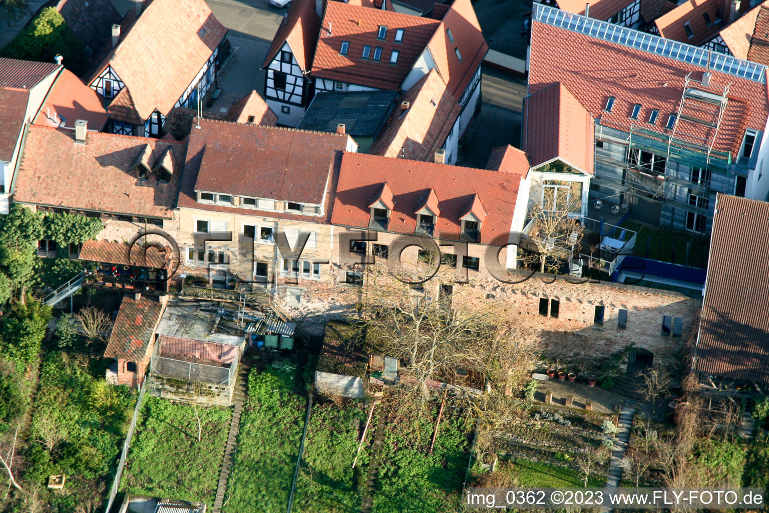 Ludwigstr. à Jockgrim dans le département Rhénanie-Palatinat, Allemagne d'un drone