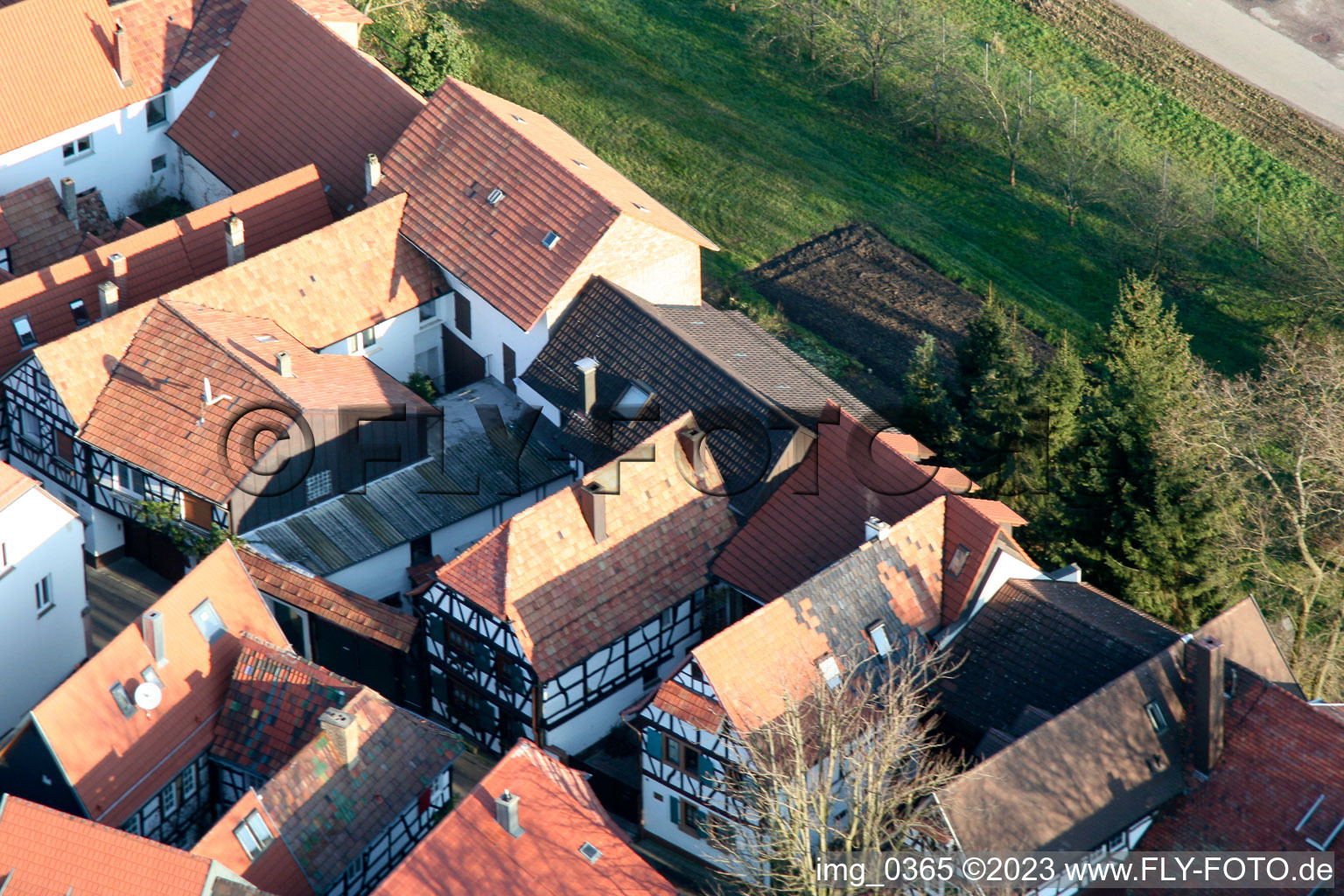 Photographie aérienne de Ludwigstr. à Jockgrim dans le département Rhénanie-Palatinat, Allemagne