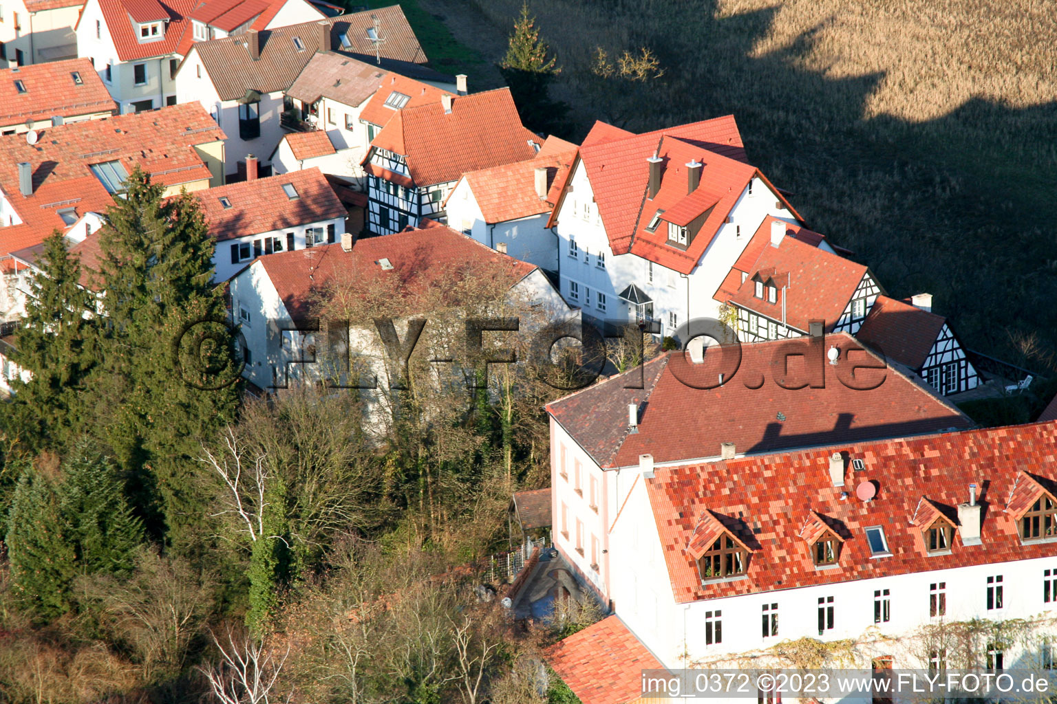 Ludwigstr. à Jockgrim dans le département Rhénanie-Palatinat, Allemagne vue d'en haut