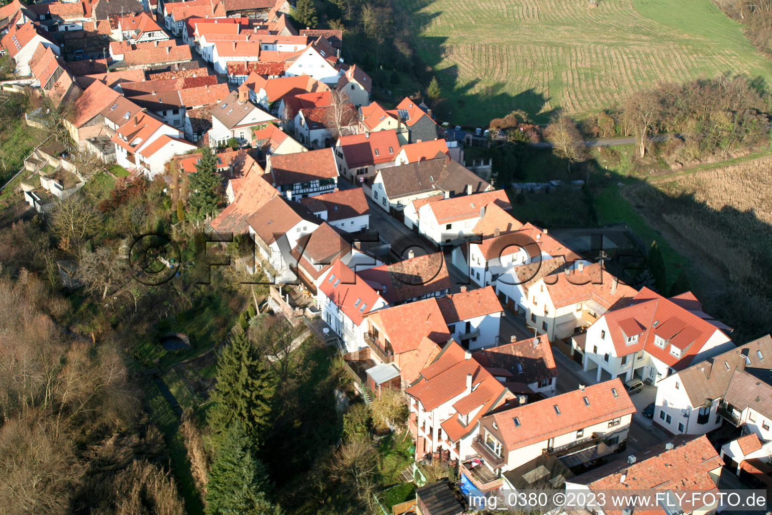 Image drone de Ludwigstr. à Jockgrim dans le département Rhénanie-Palatinat, Allemagne