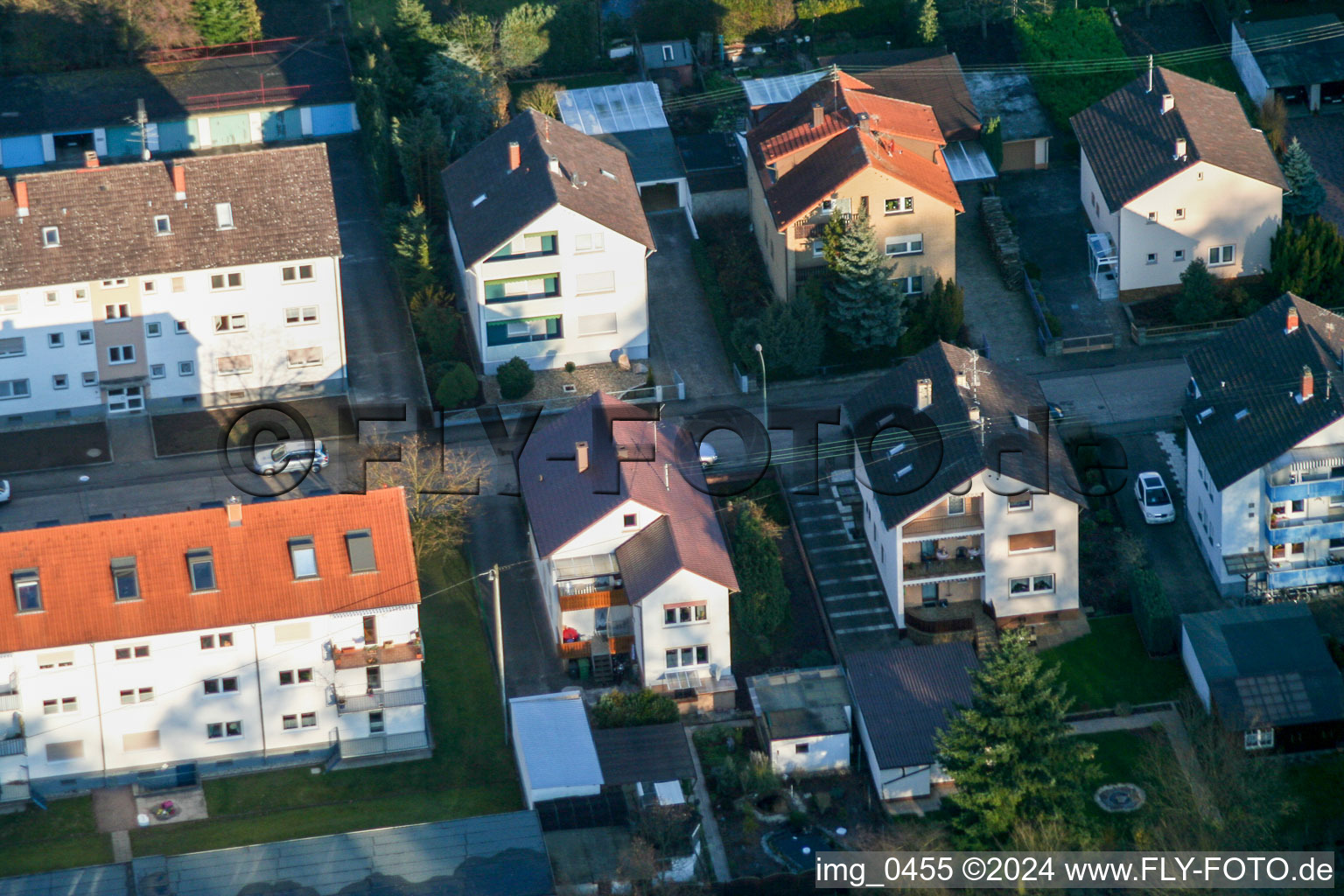 Vue aérienne de Elsäßerstr à Kandel dans le département Rhénanie-Palatinat, Allemagne