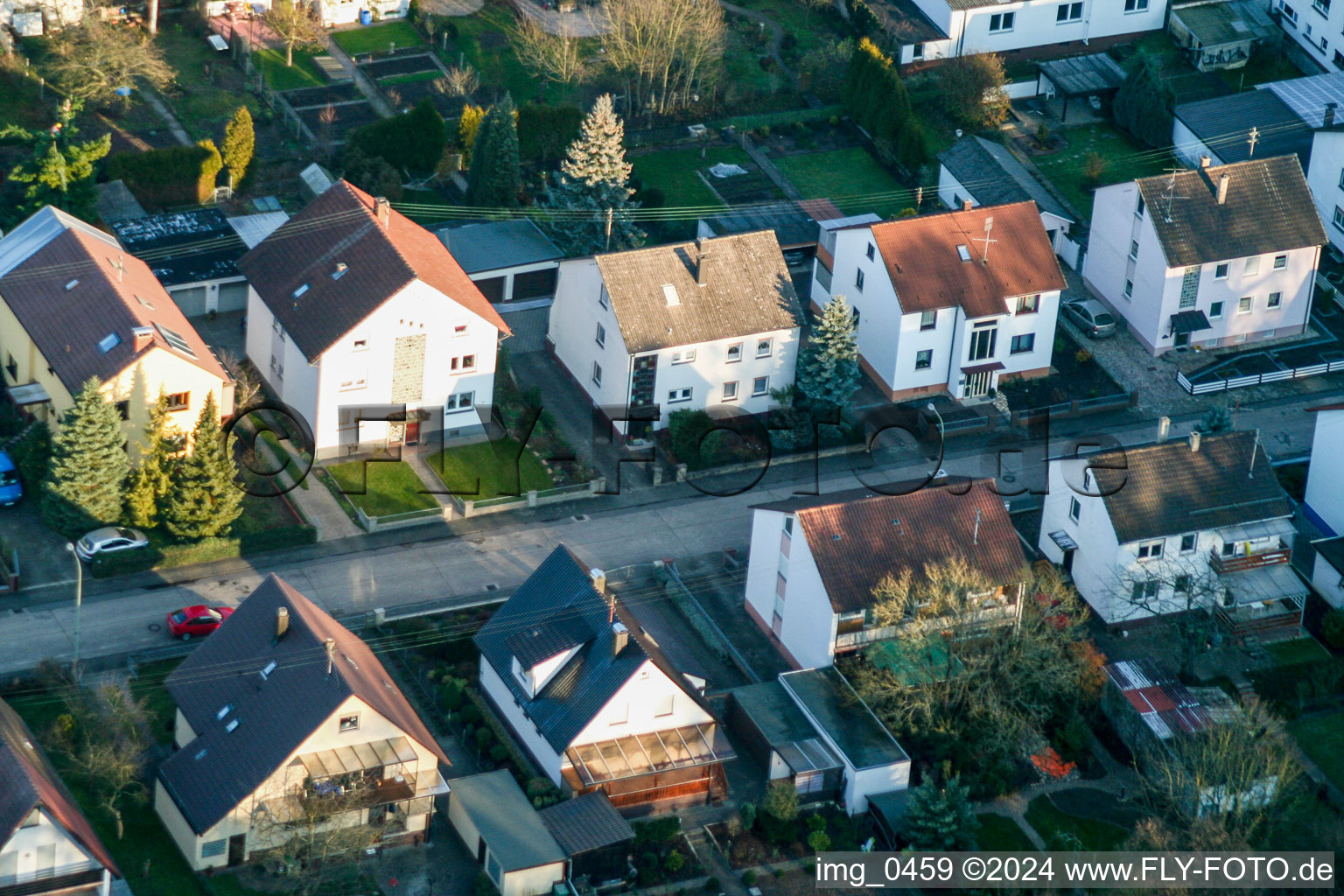 Elsäßerstr à Kandel dans le département Rhénanie-Palatinat, Allemagne d'en haut