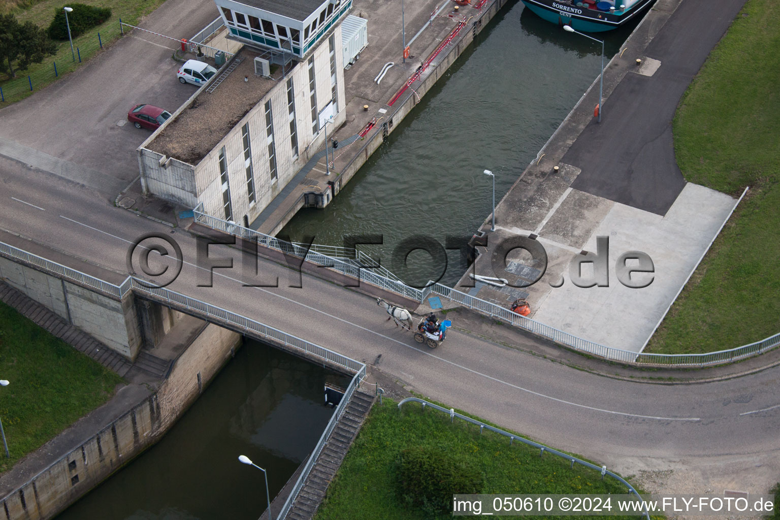 Photographie aérienne de Kœnigsmacker dans le département Moselle, France