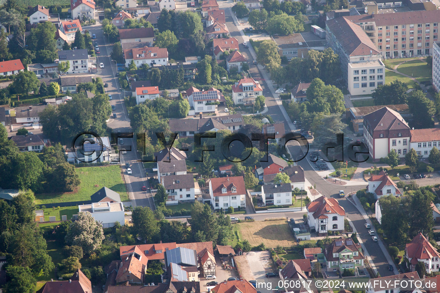 Vue aérienne de Bismarckstr à Kandel dans le département Rhénanie-Palatinat, Allemagne