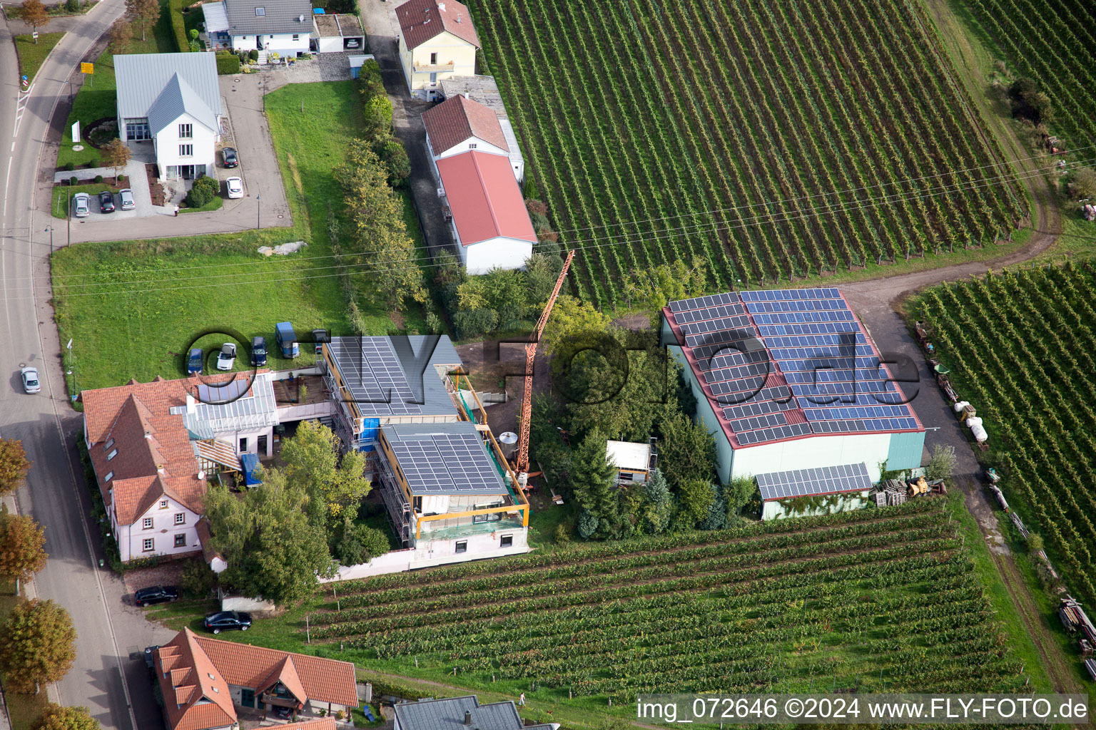 Quartier Klingen in Heuchelheim-Klingen dans le département Rhénanie-Palatinat, Allemagne vue du ciel