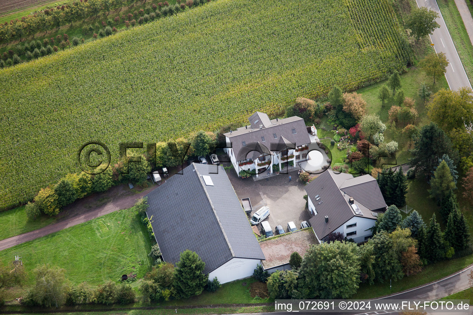 Image drone de Quartier Heuchelheim in Heuchelheim-Klingen dans le département Rhénanie-Palatinat, Allemagne