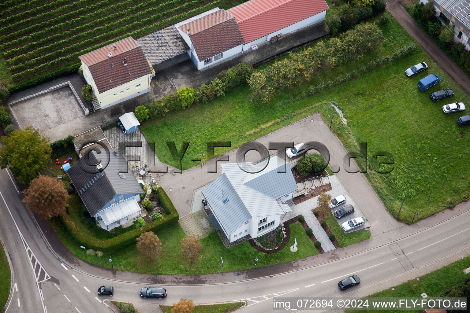 Quartier Heuchelheim in Heuchelheim-Klingen dans le département Rhénanie-Palatinat, Allemagne d'un drone