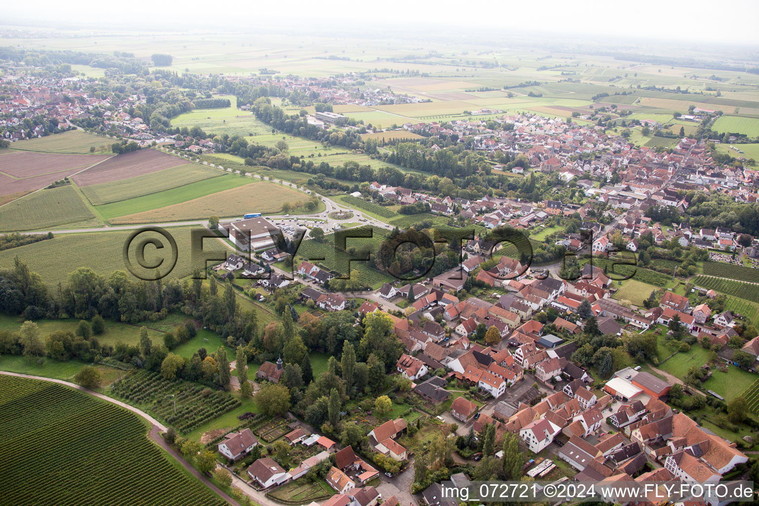 Photographie aérienne de Quartier Appenhofen in Billigheim-Ingenheim dans le département Rhénanie-Palatinat, Allemagne