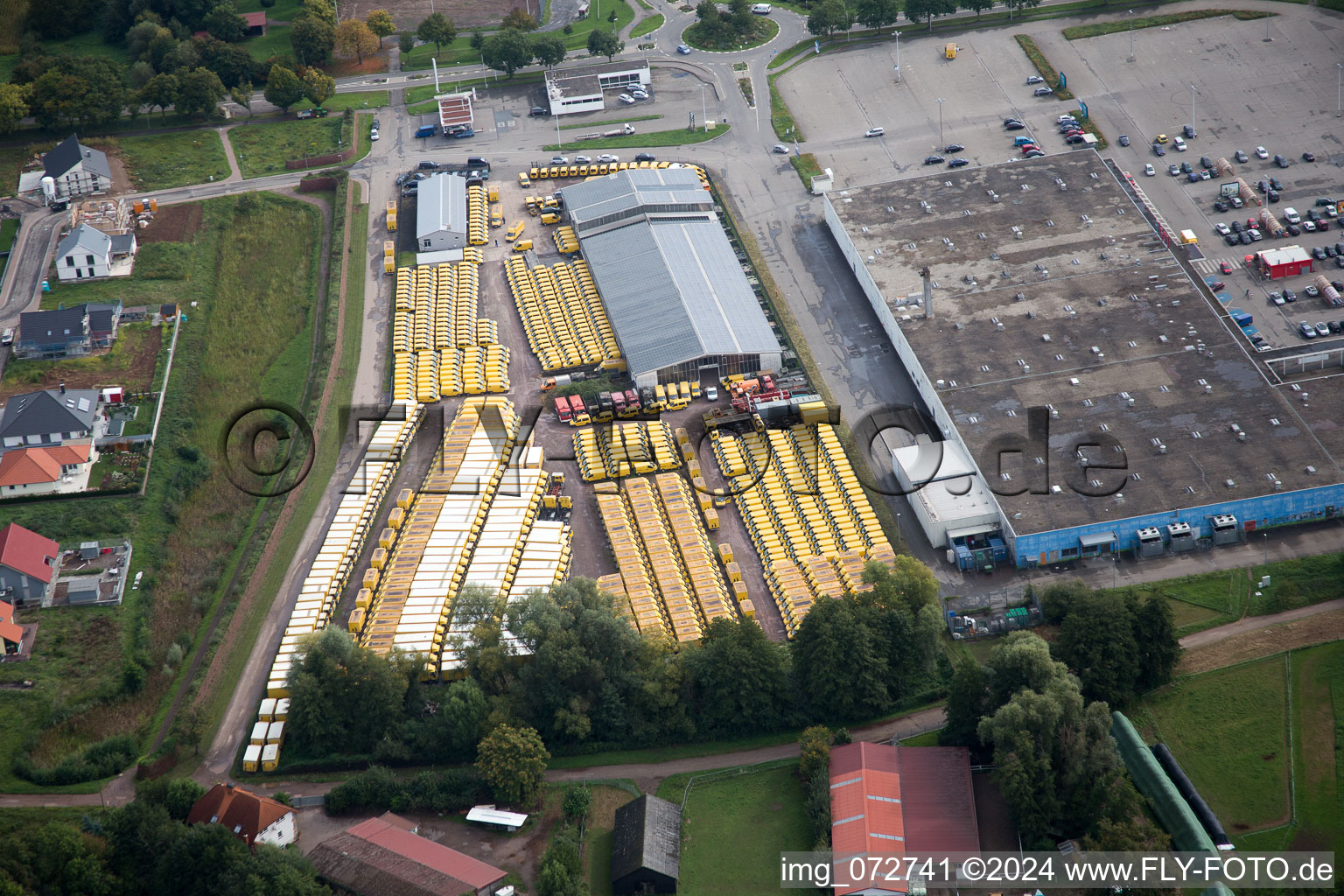 Vue aérienne de Réel à Rohrbach dans le département Rhénanie-Palatinat, Allemagne