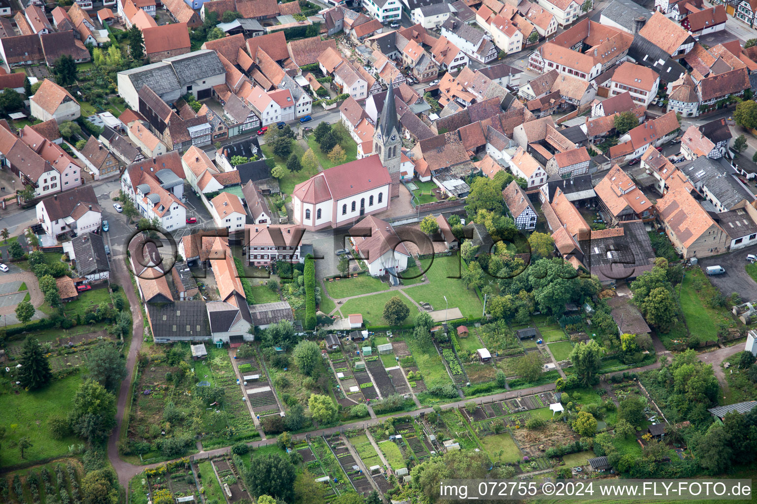 Photographie aérienne de Steinweiler dans le département Rhénanie-Palatinat, Allemagne