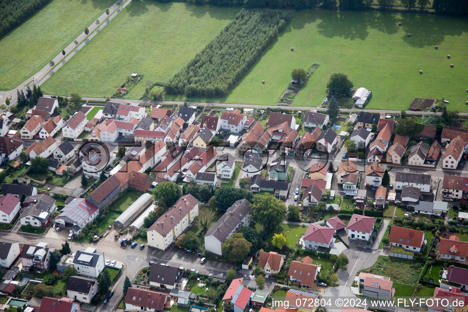 Photographie aérienne de Sarrestr à Kandel dans le département Rhénanie-Palatinat, Allemagne