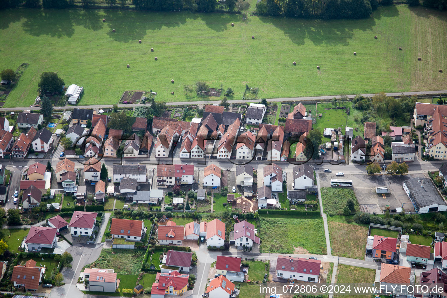 Sarrestr à Kandel dans le département Rhénanie-Palatinat, Allemagne d'en haut