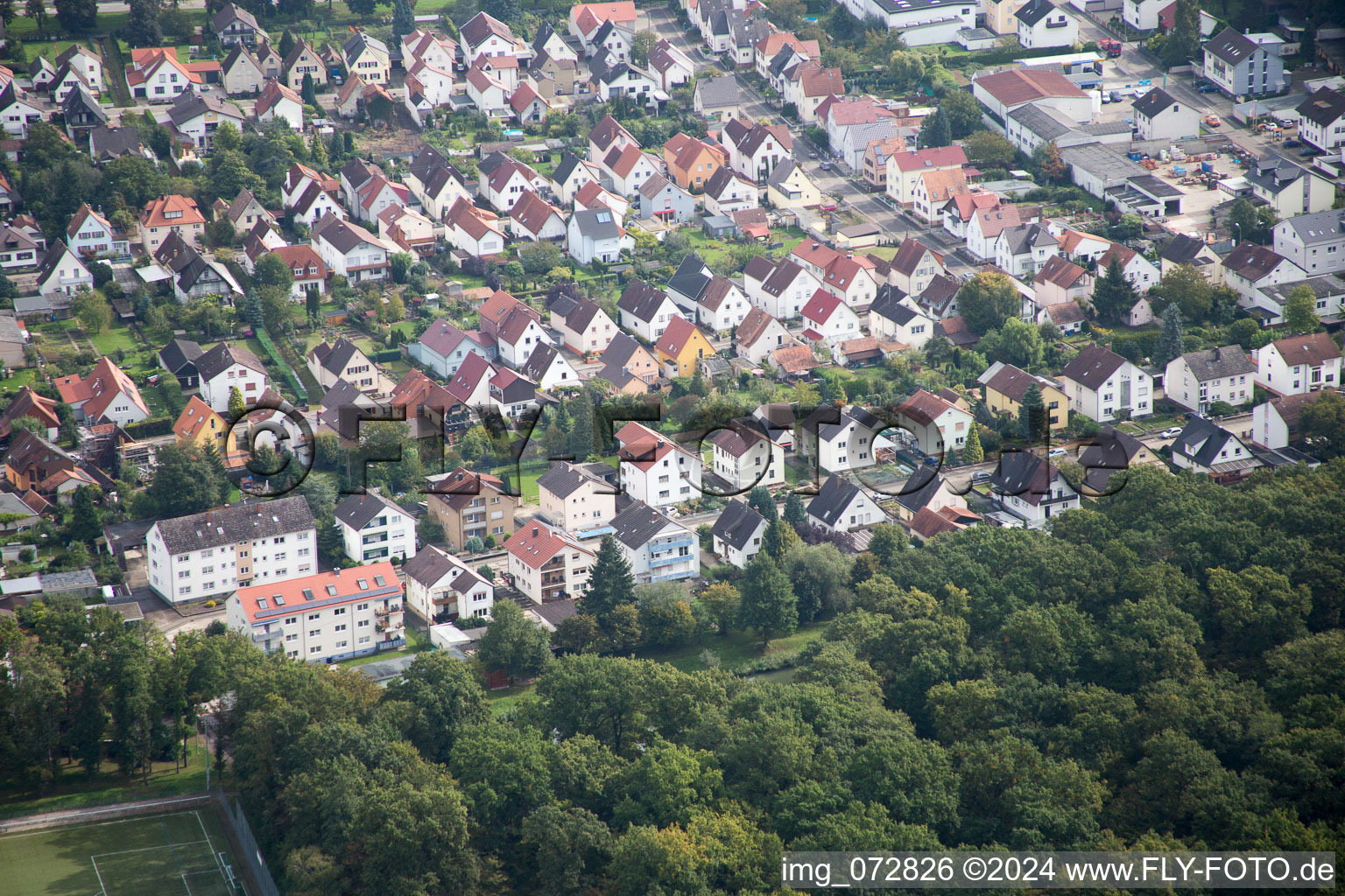 Vue aérienne de Règlement à Kandel dans le département Rhénanie-Palatinat, Allemagne