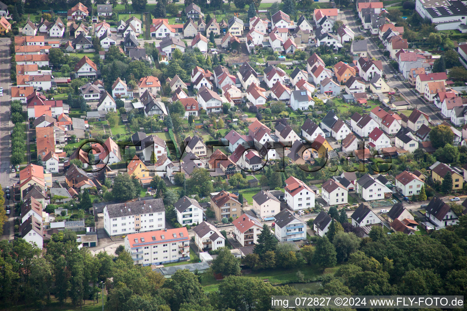 Vue aérienne de Règlement à Kandel dans le département Rhénanie-Palatinat, Allemagne