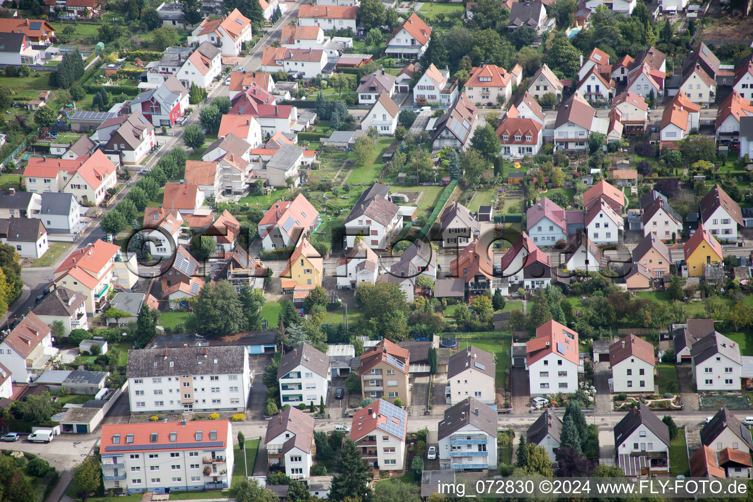 Photographie aérienne de Règlement à Kandel dans le département Rhénanie-Palatinat, Allemagne