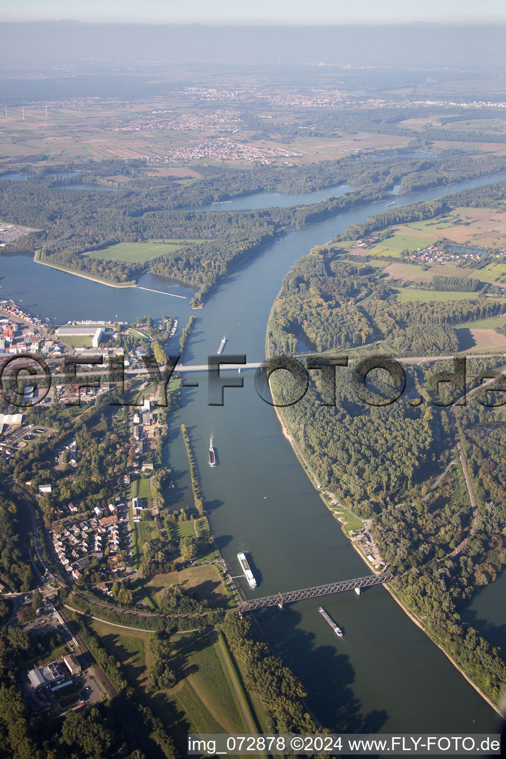 Image drone de Germersheim dans le département Rhénanie-Palatinat, Allemagne