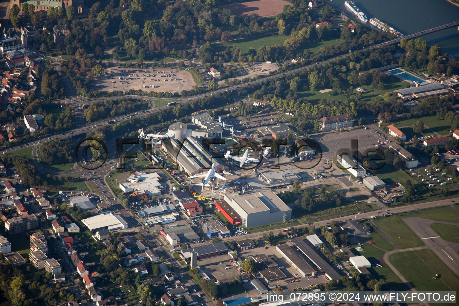 Speyer dans le département Rhénanie-Palatinat, Allemagne d'en haut