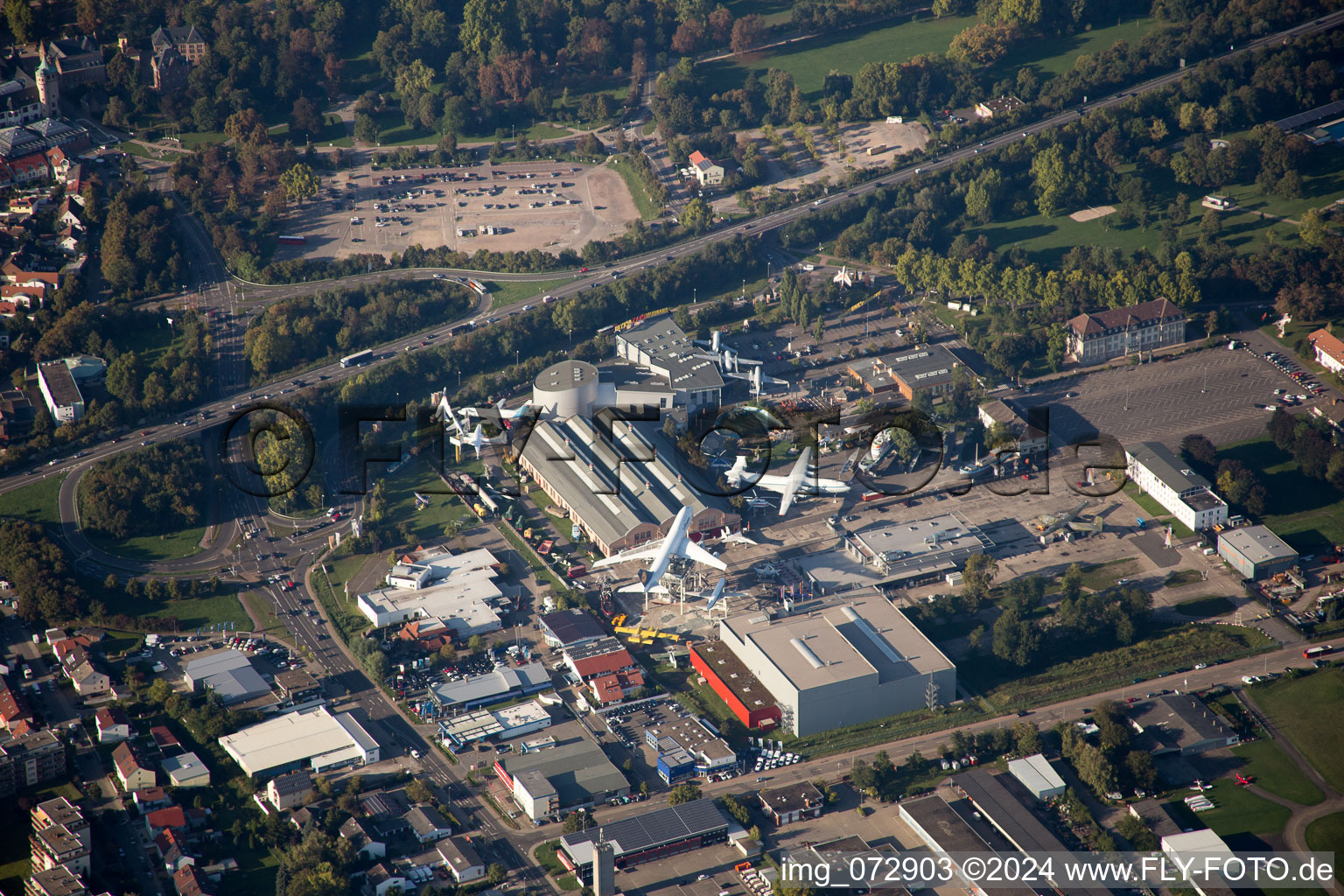 Speyer dans le département Rhénanie-Palatinat, Allemagne vue d'en haut