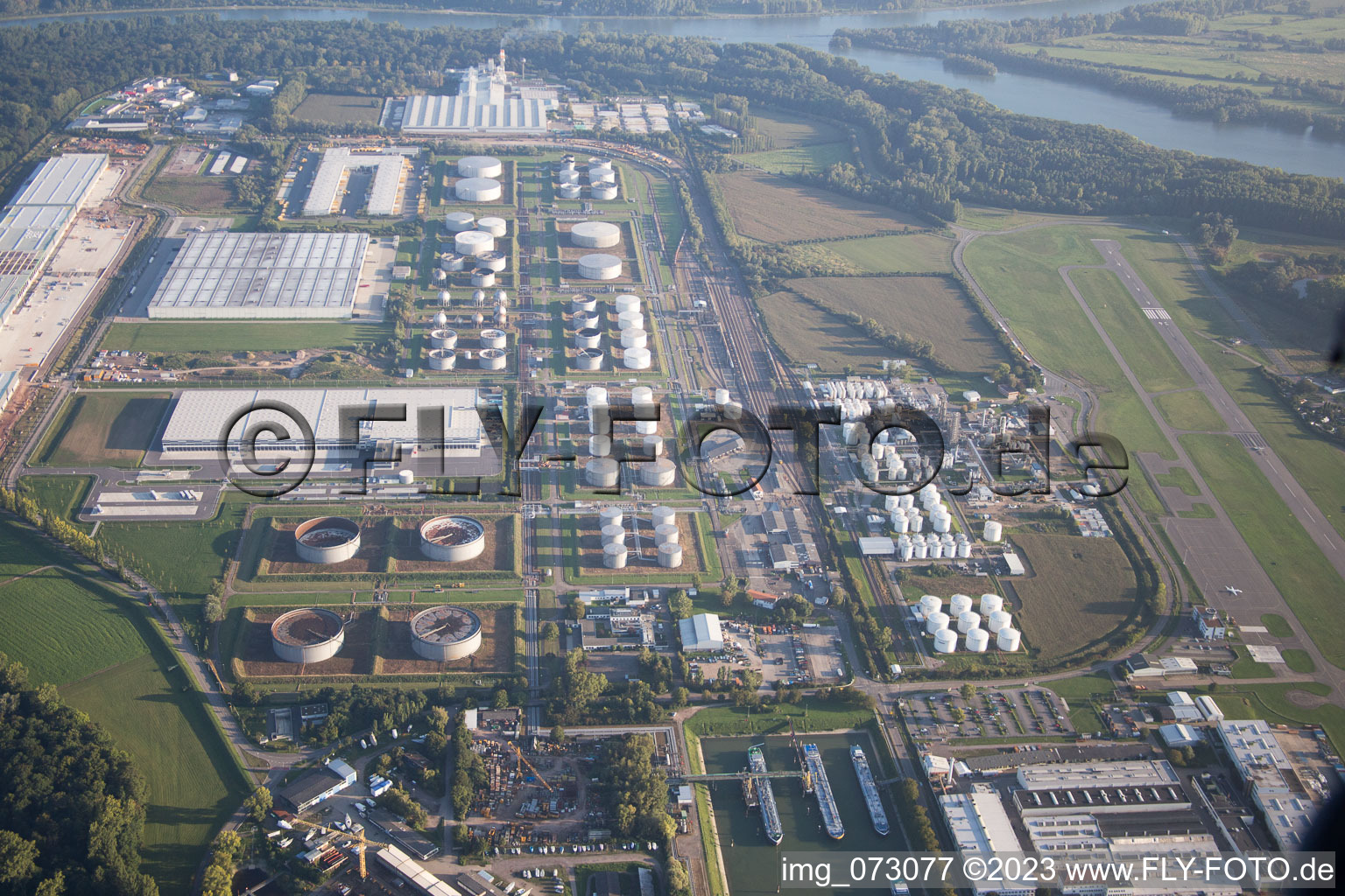 Photographie aérienne de Port à Speyer dans le département Rhénanie-Palatinat, Allemagne