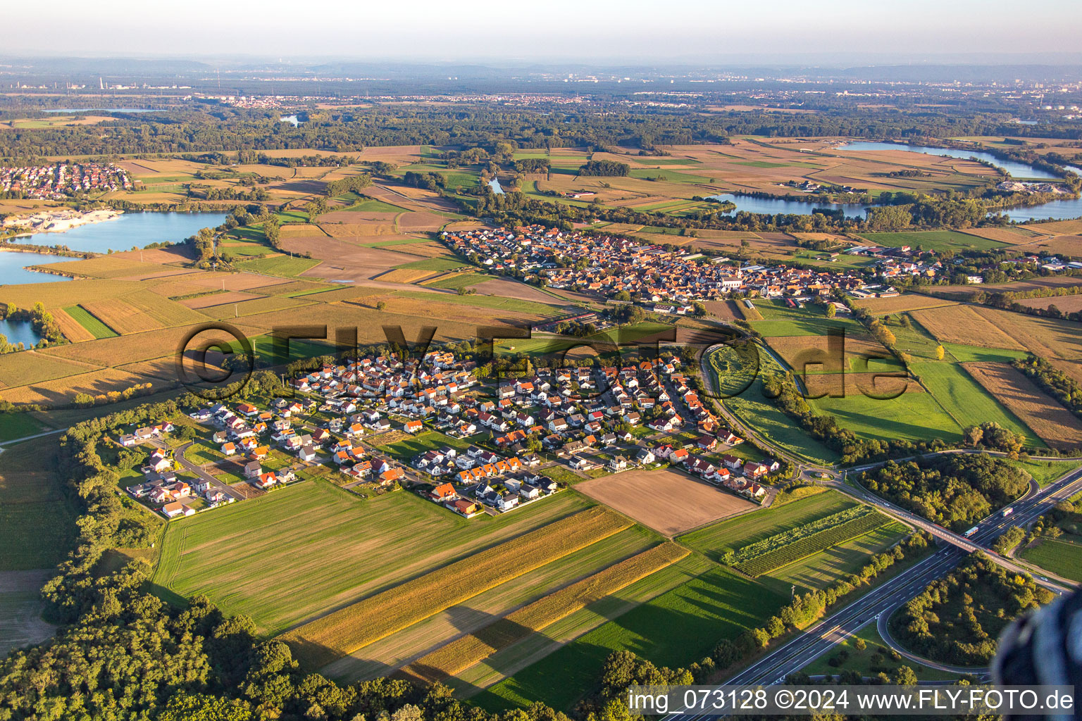 Photographie aérienne de Quartier Hardtwald in Neupotz dans le département Rhénanie-Palatinat, Allemagne