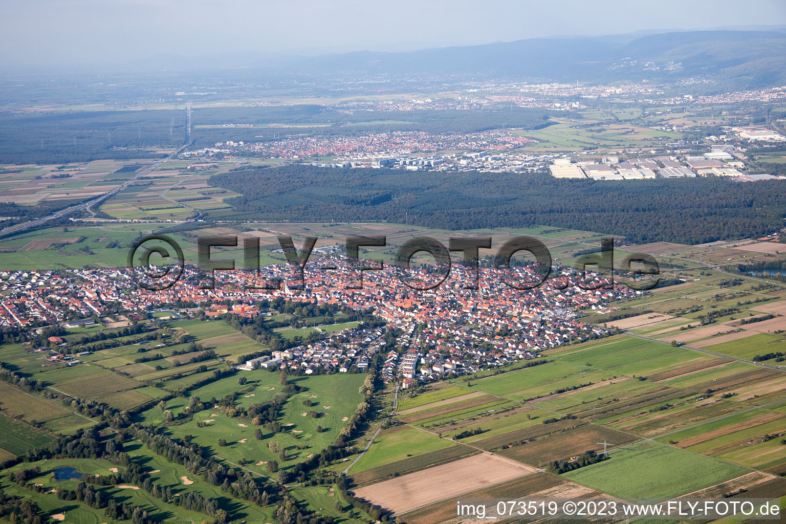 Vue aérienne de Quartier Rot in St. Leon-Rot dans le département Bade-Wurtemberg, Allemagne
