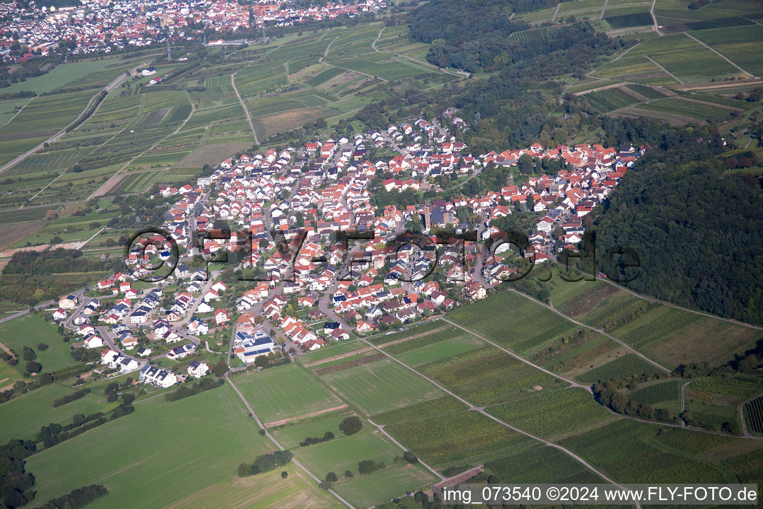 Photographie aérienne de Malsch dans le département Bade-Wurtemberg, Allemagne