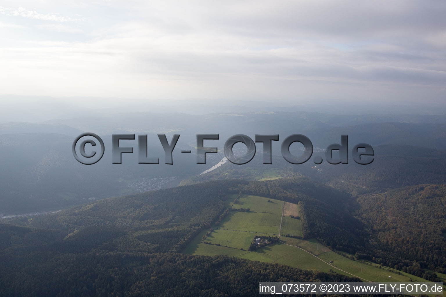 Vue aérienne de Zwingenberg dans le département Bade-Wurtemberg, Allemagne