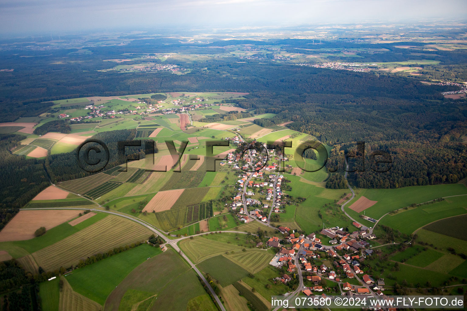 Vue aérienne de Wagenschwend dans le département Bade-Wurtemberg, Allemagne