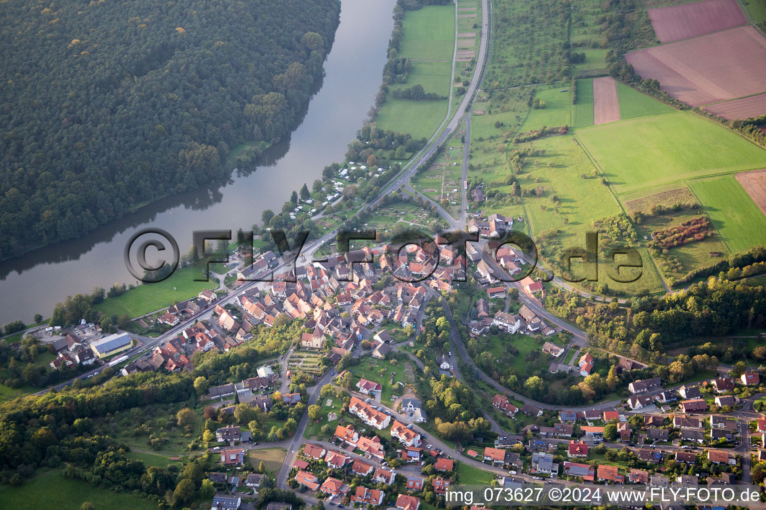 Vue aérienne de Urphar dans le département Bade-Wurtemberg, Allemagne