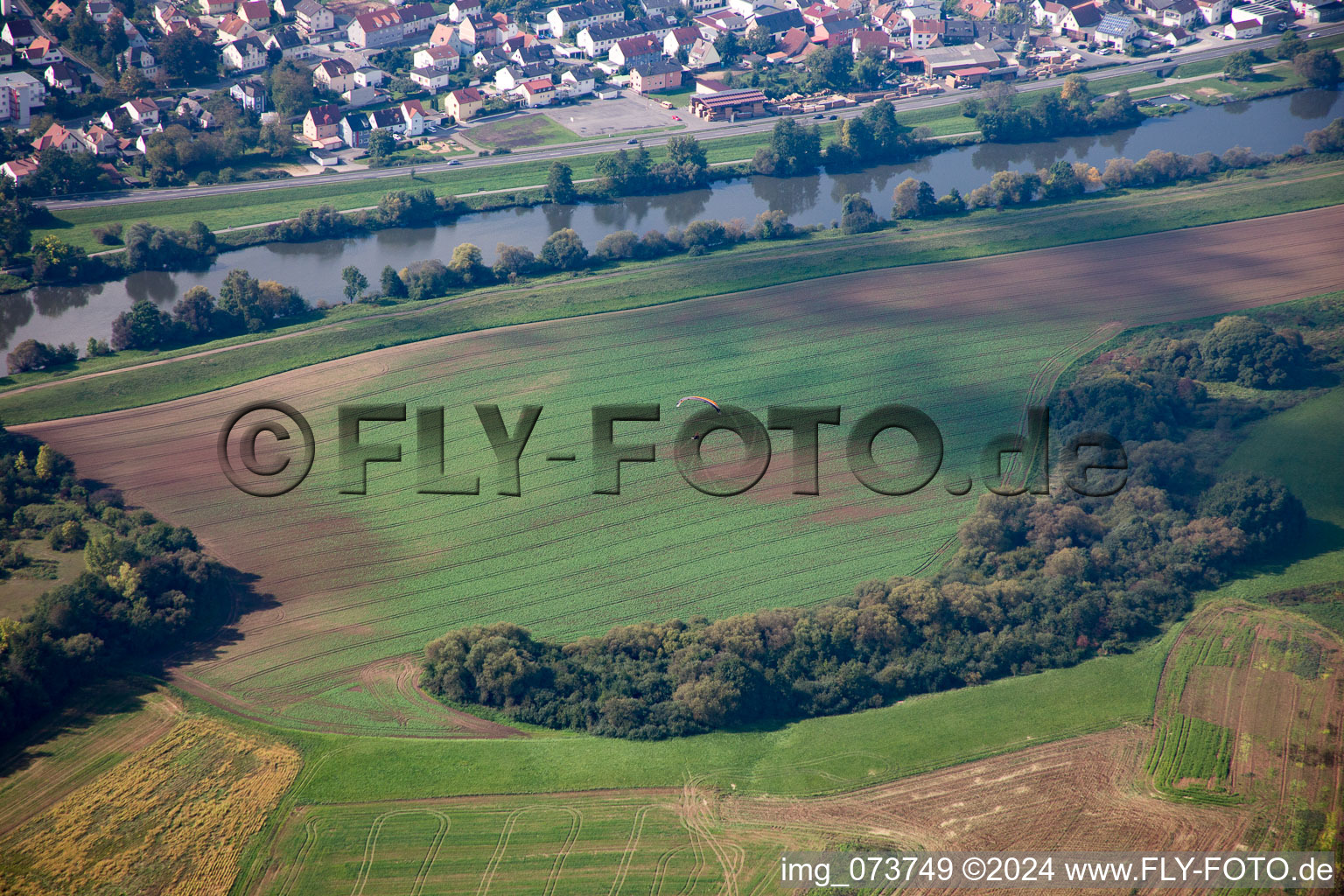 Vue aérienne de Bischberg à le quartier Gaustadt in Bamberg dans le département Bavière, Allemagne