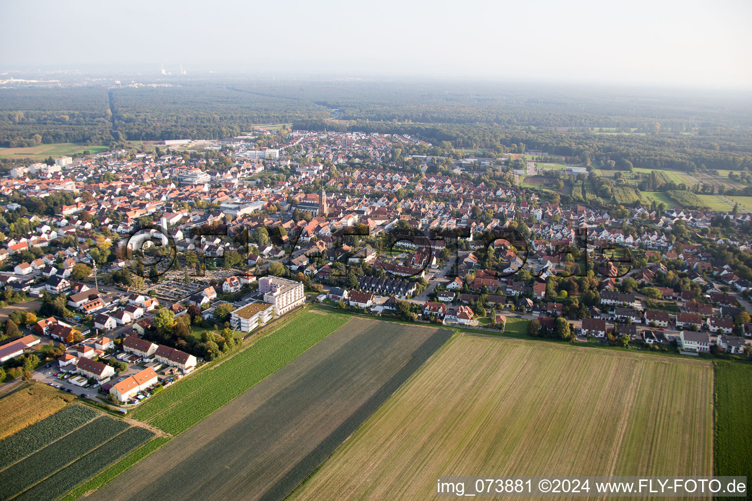 Photographie aérienne de Kandel dans le département Rhénanie-Palatinat, Allemagne