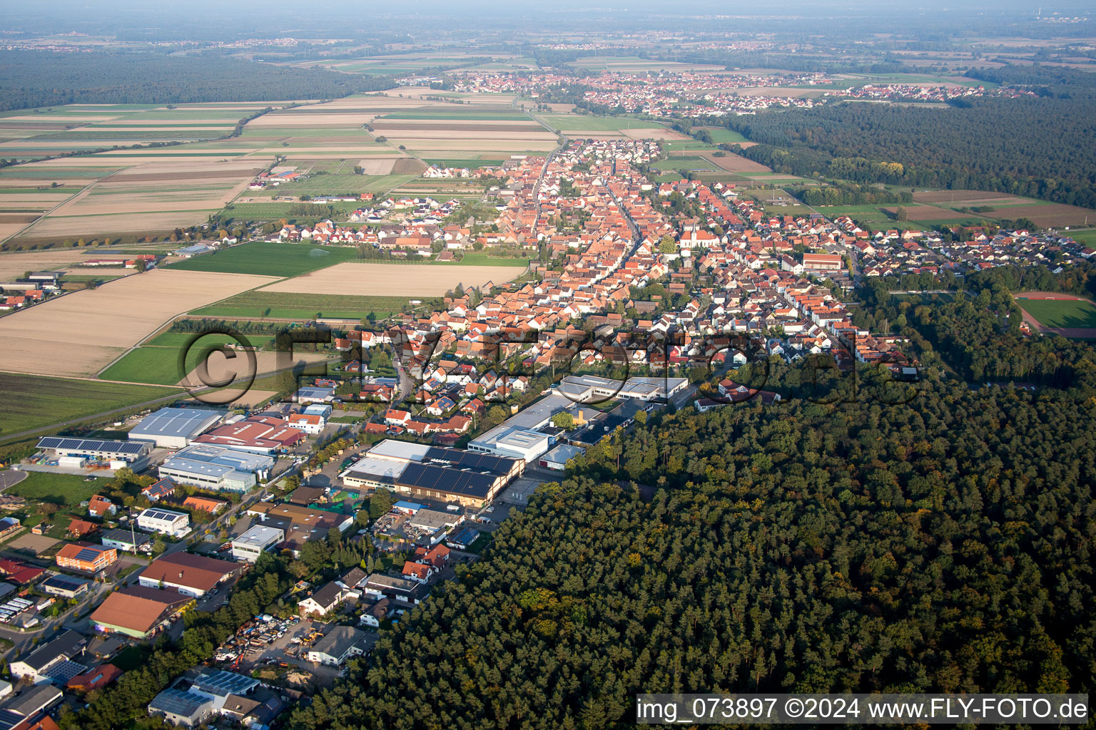 Hatzenbühl dans le département Rhénanie-Palatinat, Allemagne vue du ciel