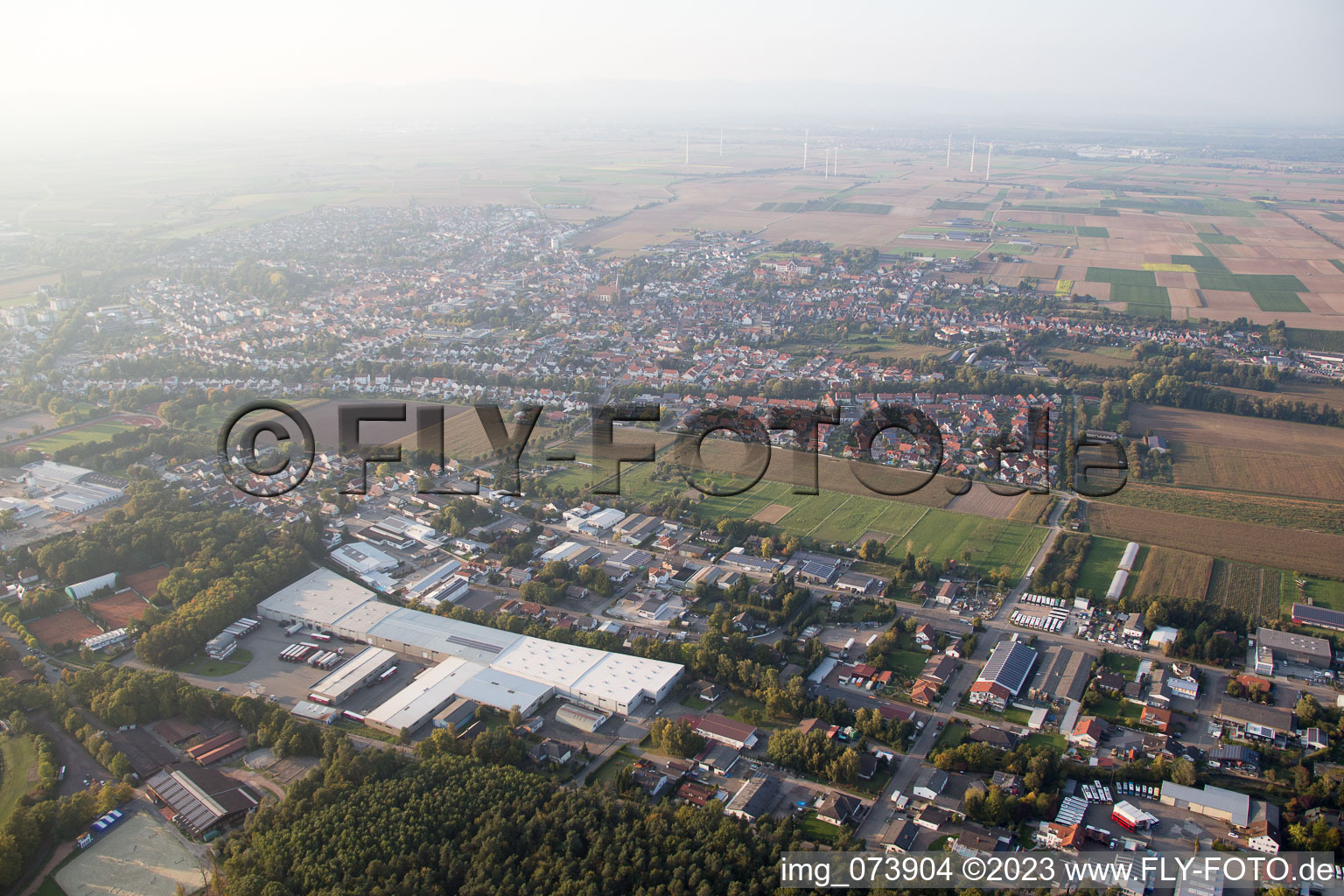 Photographie aérienne de Quartier Herxheim in Herxheim bei Landau dans le département Rhénanie-Palatinat, Allemagne