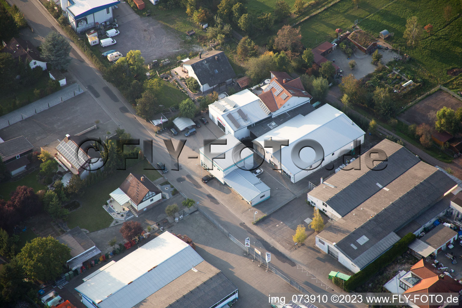 Quartier Herxheim in Herxheim bei Landau dans le département Rhénanie-Palatinat, Allemagne vue d'en haut