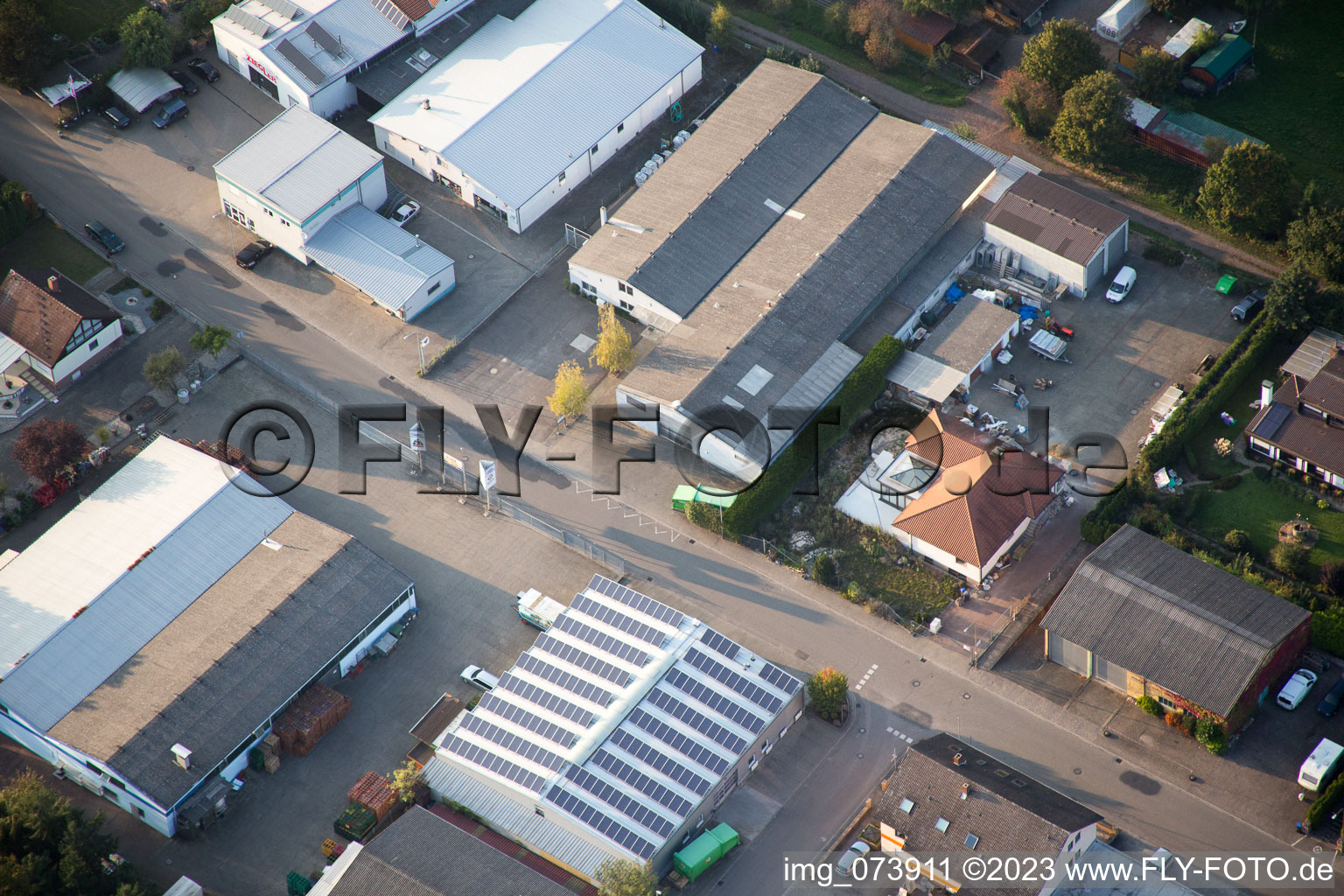 Quartier Herxheim in Herxheim bei Landau dans le département Rhénanie-Palatinat, Allemagne depuis l'avion