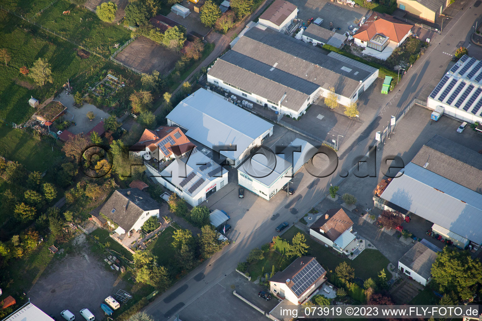 Quartier Herxheim in Herxheim bei Landau dans le département Rhénanie-Palatinat, Allemagne vu d'un drone