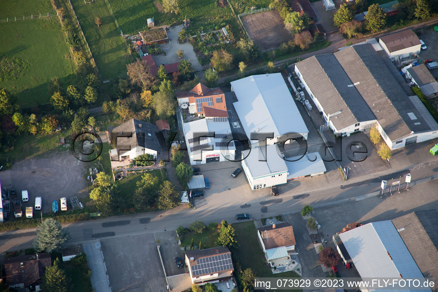 Quartier Herxheim in Herxheim bei Landau dans le département Rhénanie-Palatinat, Allemagne vue d'en haut