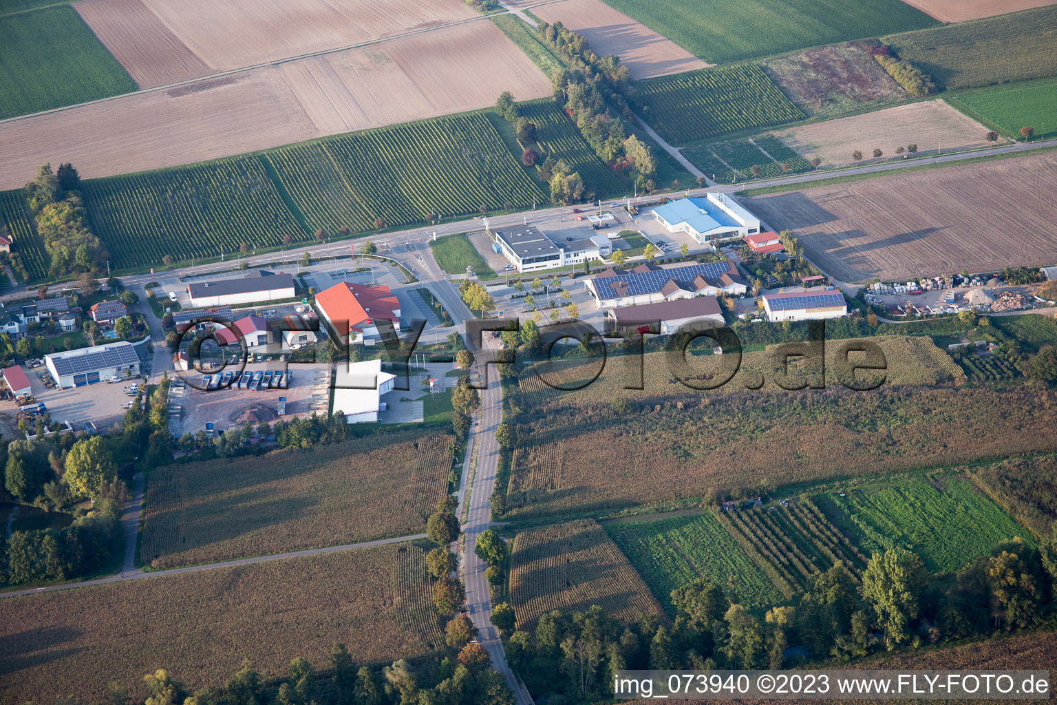 Enregistrement par drone de Quartier Herxheim in Herxheim bei Landau dans le département Rhénanie-Palatinat, Allemagne