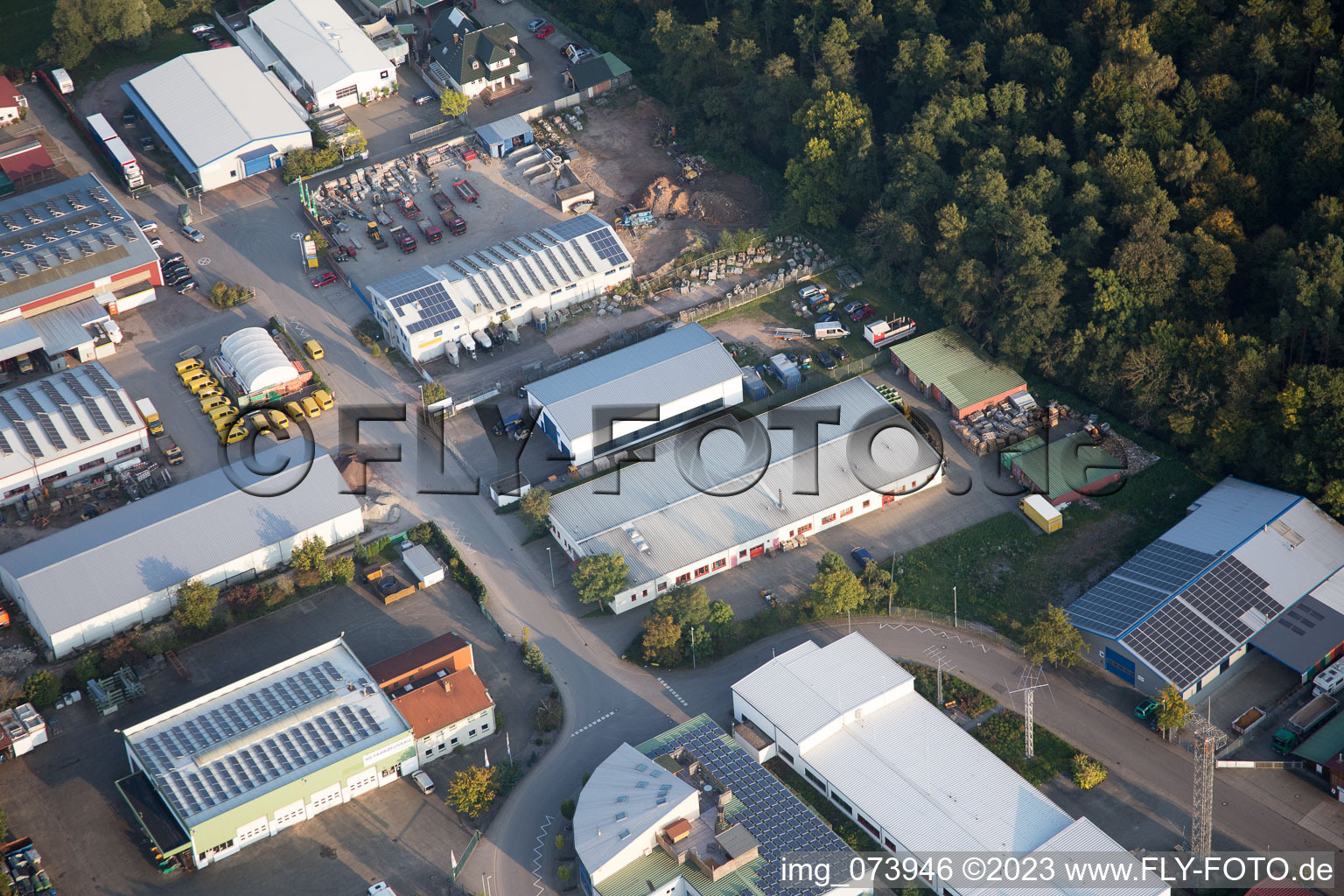 Quartier Herxheim in Herxheim bei Landau dans le département Rhénanie-Palatinat, Allemagne d'un drone