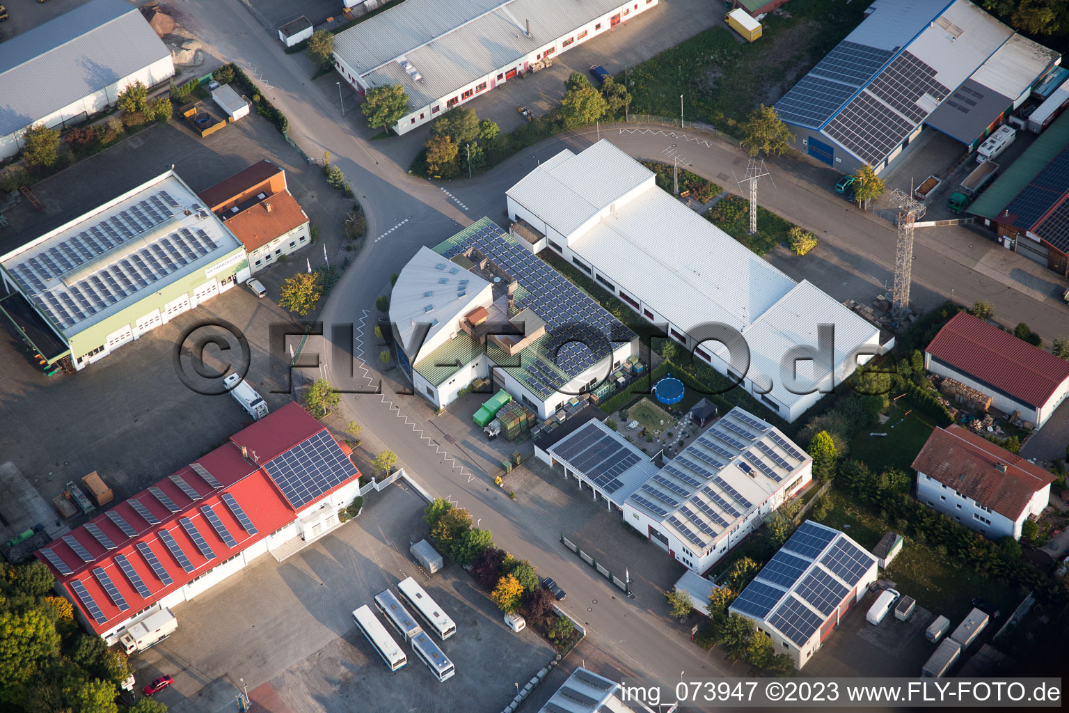 Quartier Herxheim in Herxheim bei Landau dans le département Rhénanie-Palatinat, Allemagne vu d'un drone